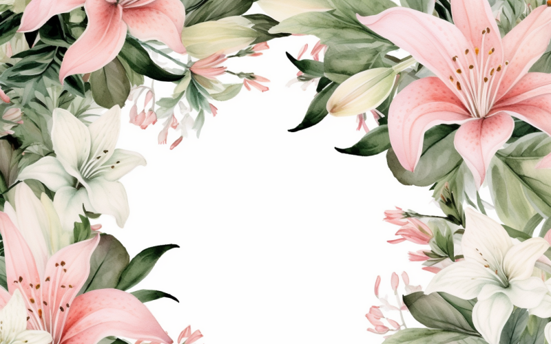 Aquarell-Blumensträuße, Illustrationshintergrund 62