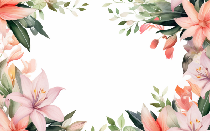 Aquarell-Blumensträuße, Illustrationshintergrund 63