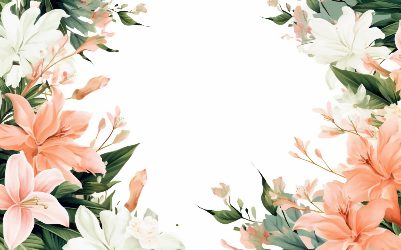 Aquarell-Blumensträuße, Illustrationshintergrund 65