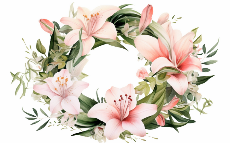 Aquarell-Blumensträuße, Illustrationshintergrund 68
