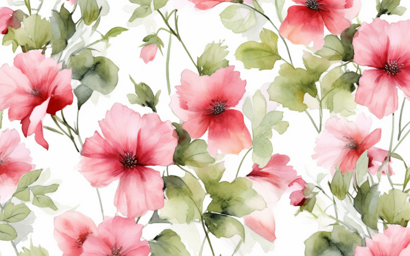 Aquarell-Blumensträuße, Illustrationshintergrund 72