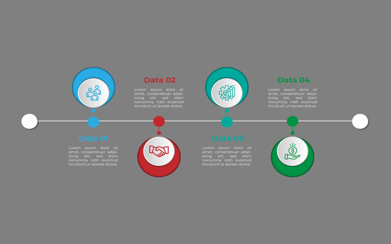 Conception infographique eps vectorielle de style cercle.