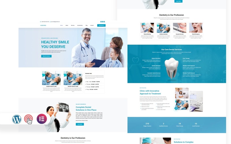 Hospipro - Sjukhus och medicinsk klinik Elementor WordPress-tema