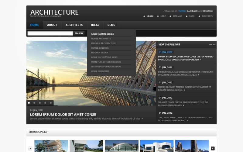 Architecture Joomla Template