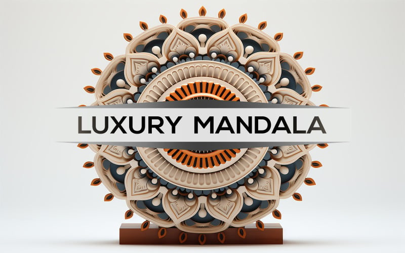 Abstraktes Mandala | Blumen-Mandala-Design | Identitätsmandala | Mandala-Design