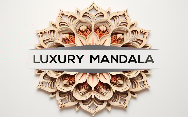 Diseño de mandala de acuarela | Diseño de mandalas 3d | mandala de arte de madera | mandala acuarela