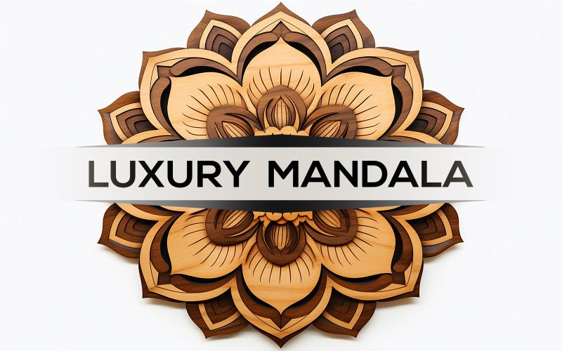 Fából készült virág design | fából készült művészeti mandala | fa kivitel
