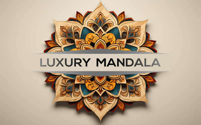 Mándala de lujo | Diseño de mandala premium | arte colorido de la mandala de la flor