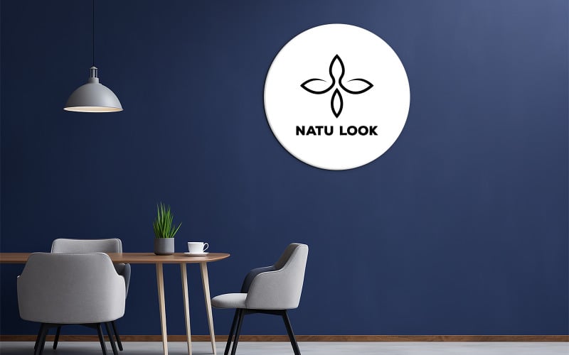 Mavi iç maket | iç logo maketi | oturma odası maketi