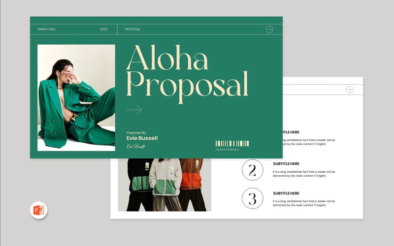 Пропозиція бренду Aloha Шаблон PowerPoint