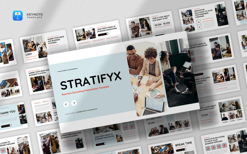 Stratifyx - Modello di keynote per consulenza aziendale