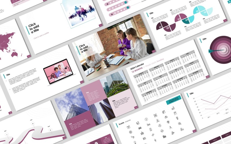 Biznesowe szablony programu PowerPoint 2024