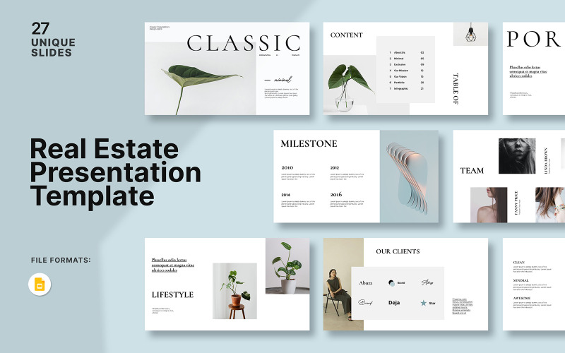 Modello di presentazione classico di Google Slide