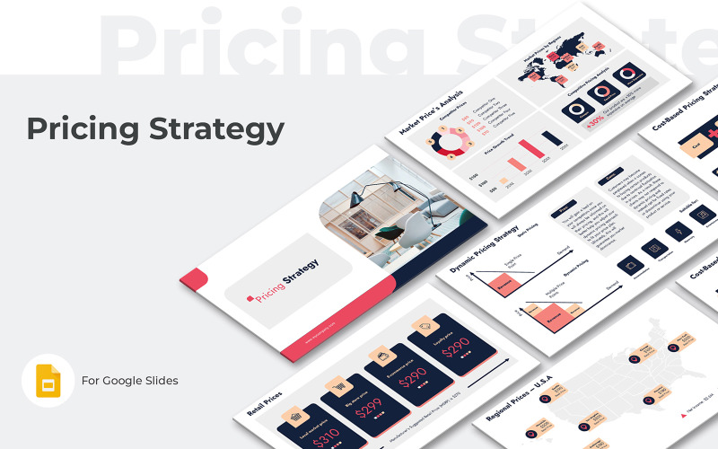 Шаблон презентации Google Slides стратегии ценообразования