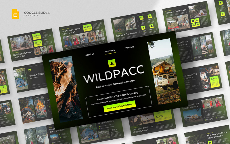 Wildpacc - Modèle de diapositives Google Aventure en plein air