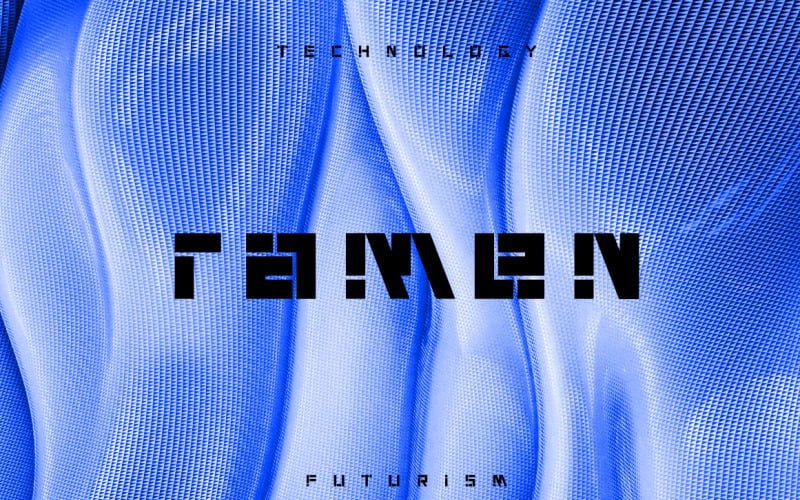 Overya Techno-Futurismus-Schriftart