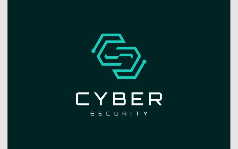Letter CS SC Circuit Technology Logo