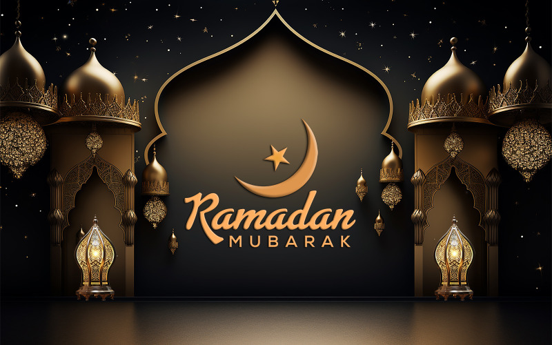 Invito per il Ramadan | Design della bandiera del Ramadan | saluto del festival islamico