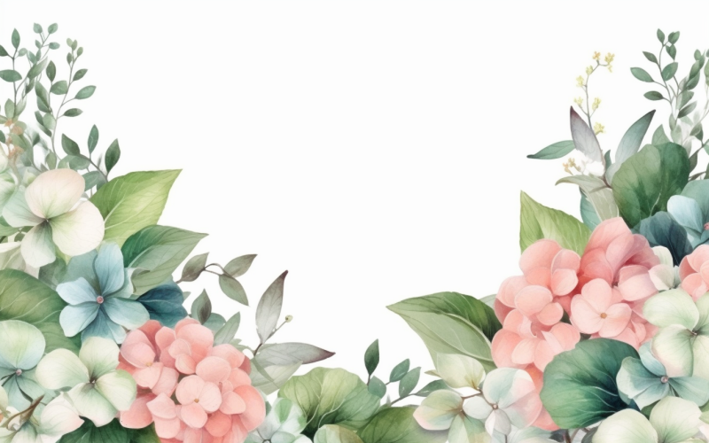 Akvarell blombuketter, illustration bakgrund 351