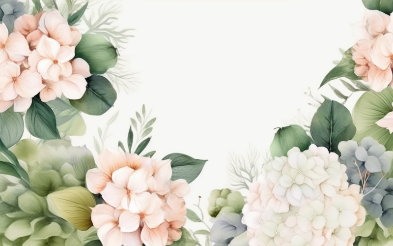 Akvarell blombuketter, illustration bakgrund 352.
