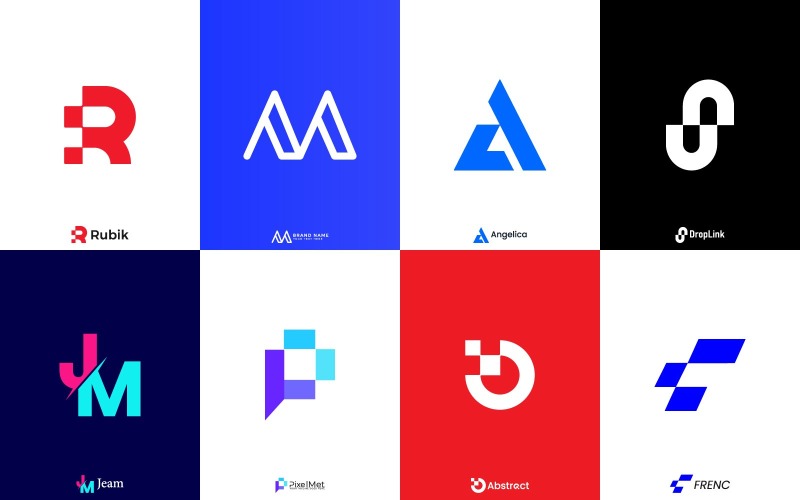 8+ Premium kwaliteitsmerk Bedrijfslogo ontwerpset.