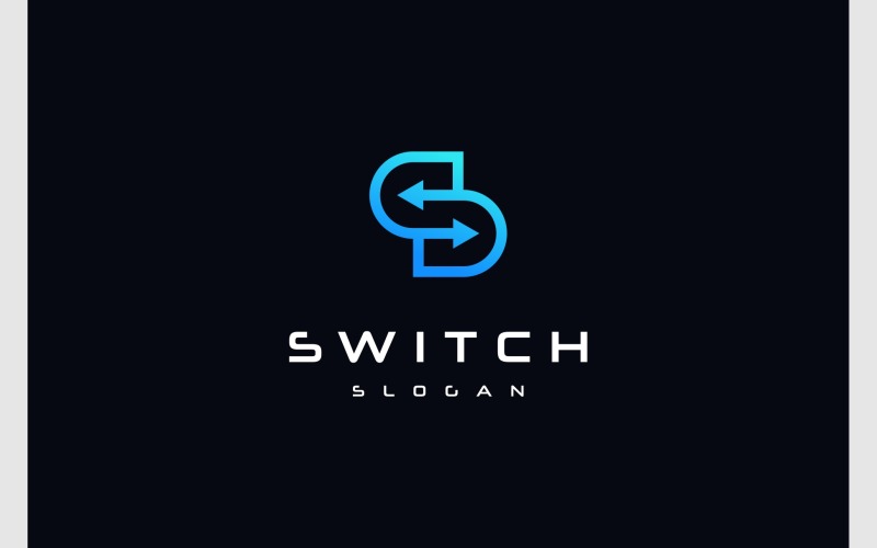 Lettre S ou SD DS Switch Arrow Logo