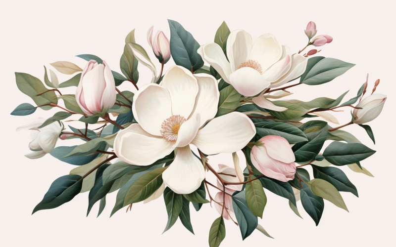 Aquarel bloemen boeketten, afbeelding achtergrond 404