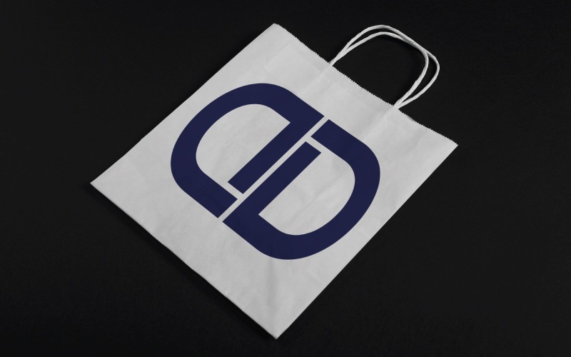 Conception de modèle de logo de lettre monogramme D+D