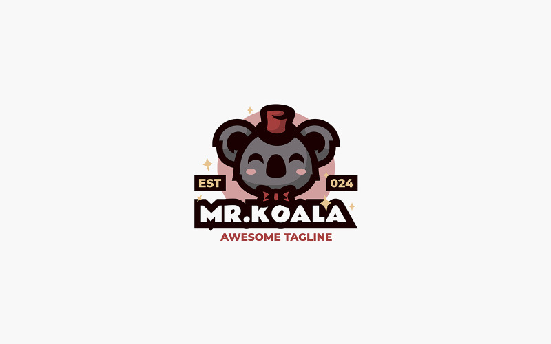 Mr. Koala Mascot rajzfilm logója