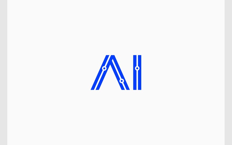 AI Circuit Technologie Digitaal Logo