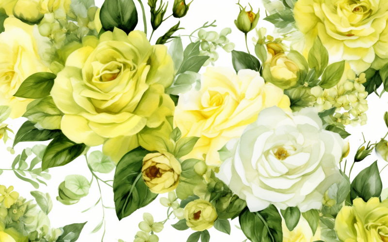 Akvarell blombuketter, illustration bakgrund 575