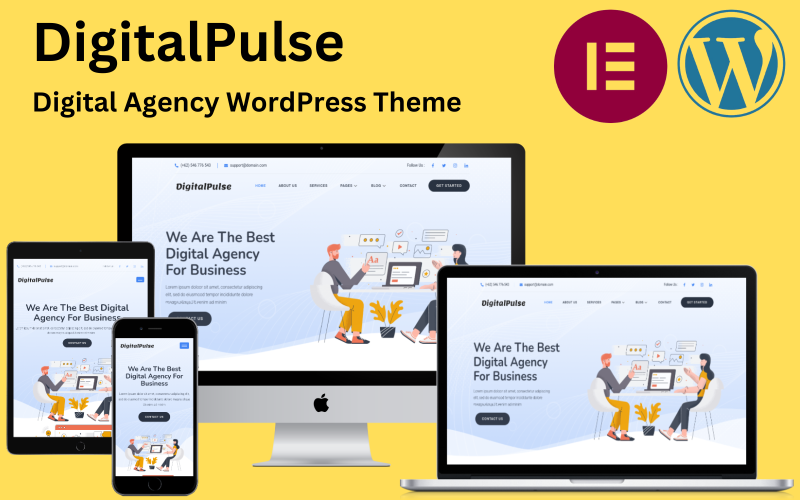 DigitalPulse – тема WordPress агентства SEO та цифрового маркетингу