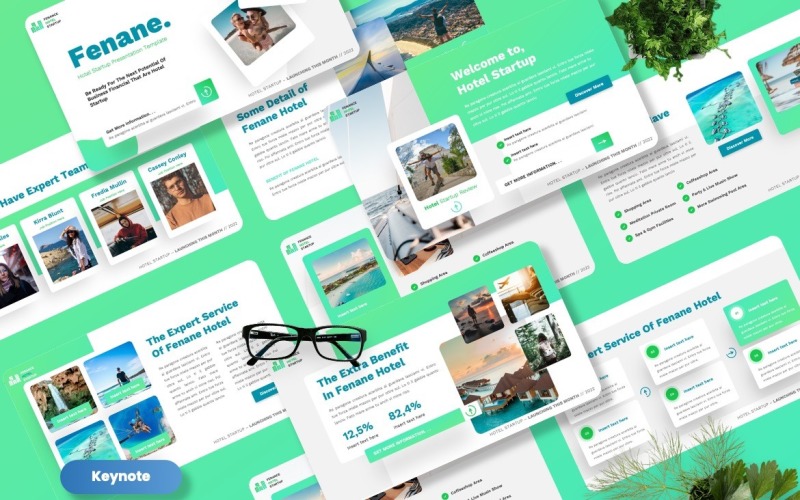 Fenane - Hotel Stratup Keynote Template - TemplateMonster