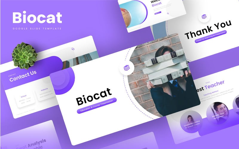 Biocat – 教育谷歌幻灯片模板