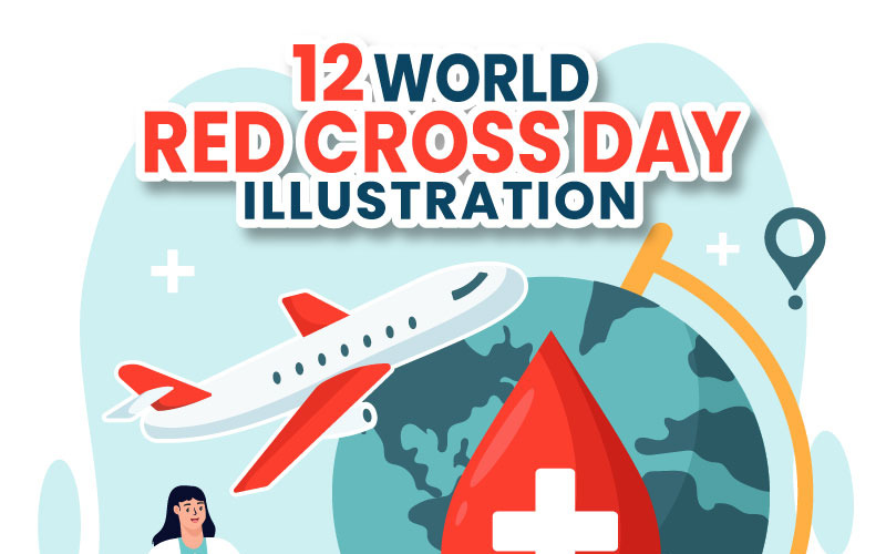 12 Día Mundial De La Cruz Roja Ilustración