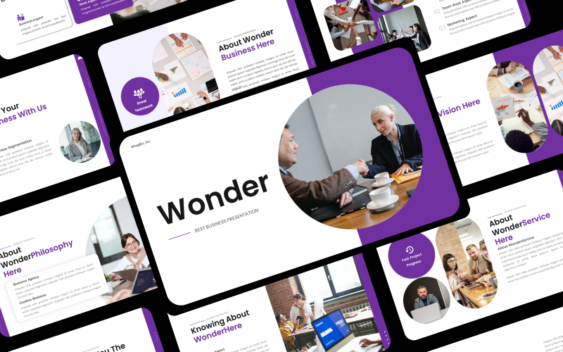 Wonder - PowerPoint de negócios da empresa