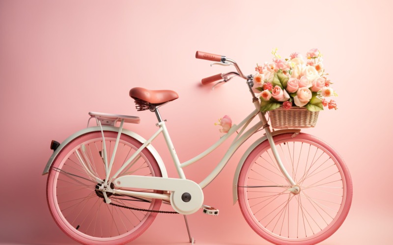 Ciclo con Globo Rosa Decorado para San Valentín día 10