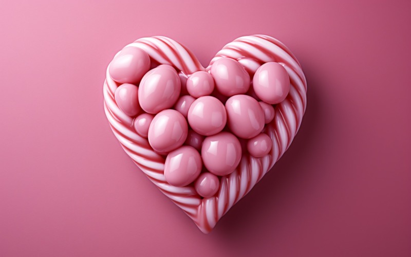 Cukierkowe serca Walentynki ilustracja 02