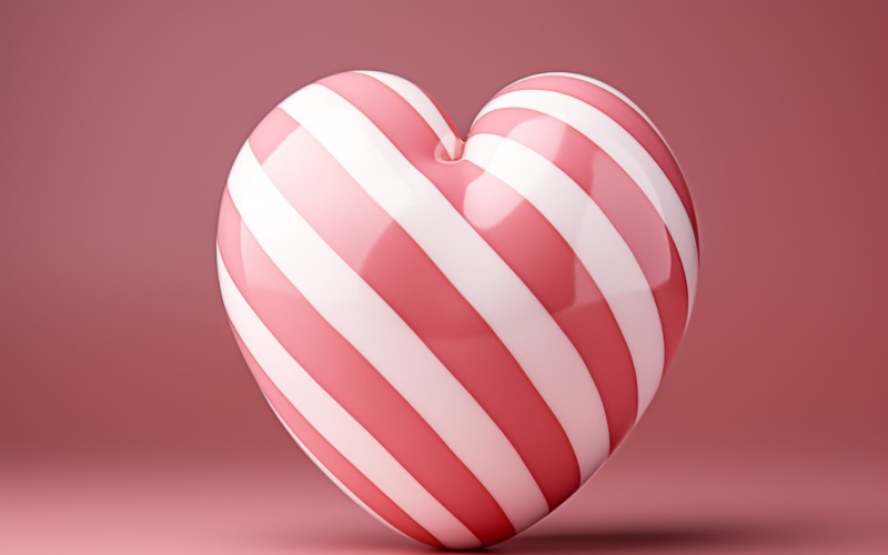 Cukierkowe serca Walentynki ilustracja 03