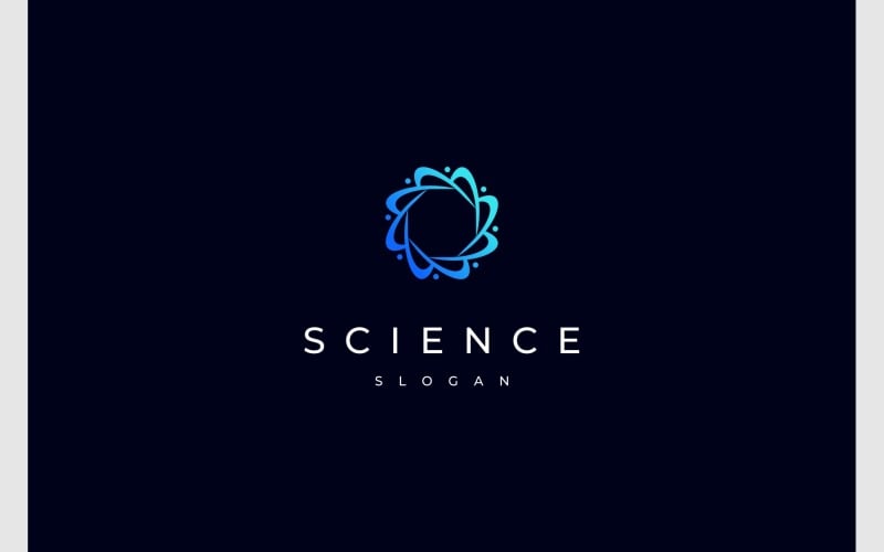 Атом Наука Хімія Хімічний логотип