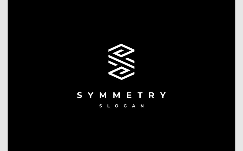 Logo monogramma geometrico lettera S