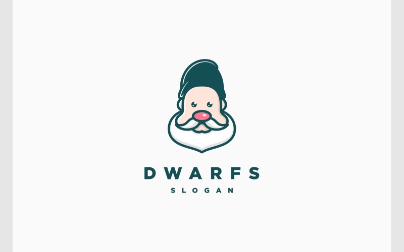 Simpatico logo mascotte gnomo nani