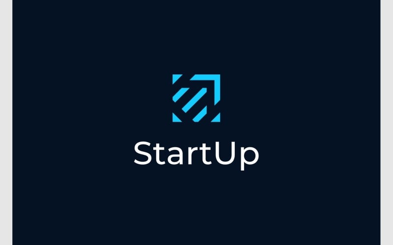 Startup Launch Arrow Up Logo