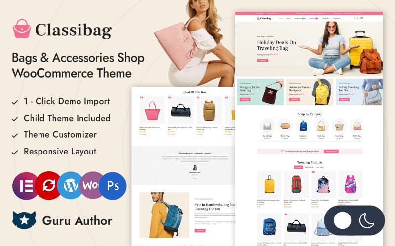 Classibag - Handväskor & Modebutik Elementor WooCommerce Responsive Theme