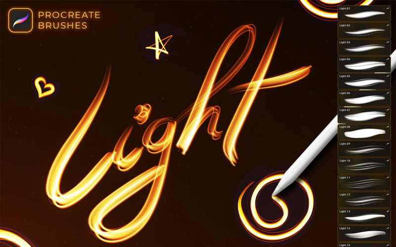 Light Painting Procreate Brushes 385906 TemplateMonster
