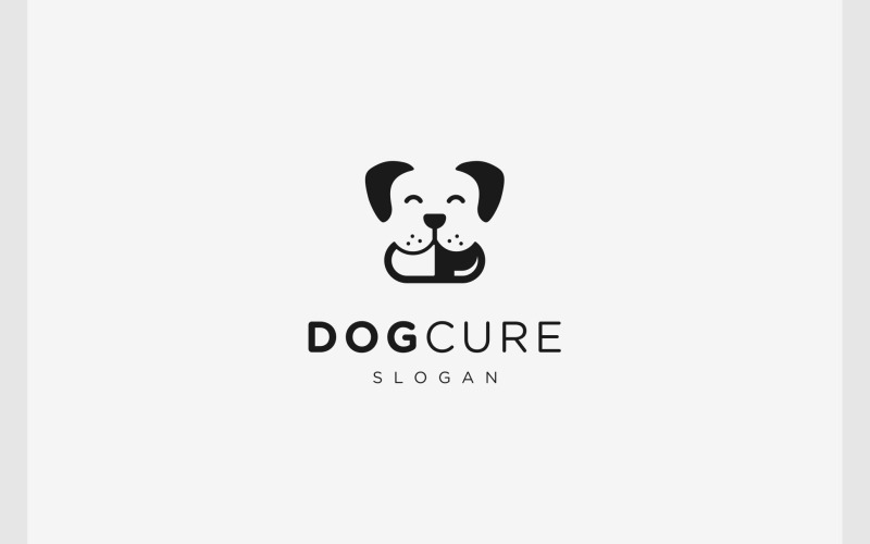 Logo de capsule de pilule de médicament canin pour chien
