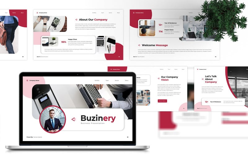 Buzinery - Бізнес шаблон PowerPoint