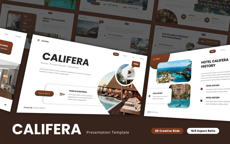 Califera - 酒店 PowerPoint 模板