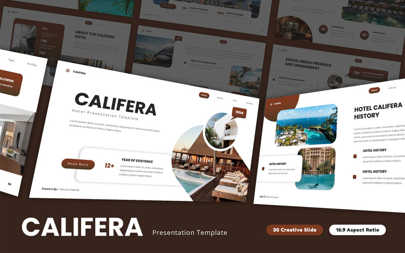 Califera - PowerPoint-mall för hotell