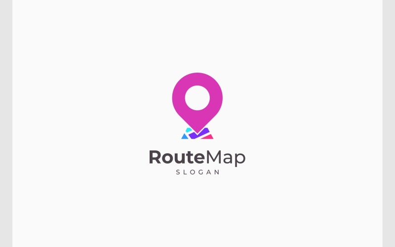 Pin Kaart Locatie Route Plaats Logo